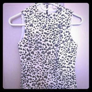 NWT Petite leopard dress